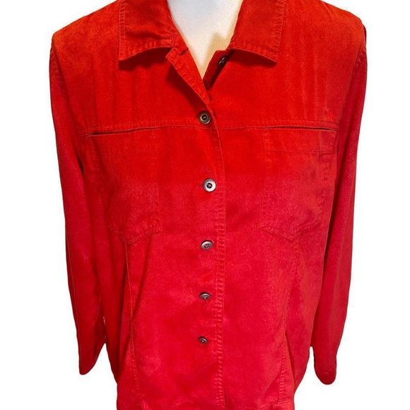 Chicos Button Up Shirt Size 1 Medium Preowned, Good cond! - Picture 1 of 7